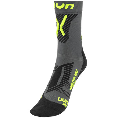 Socken UYN CYCLING MTB LIGHT Grau/Neongelb 2023 0